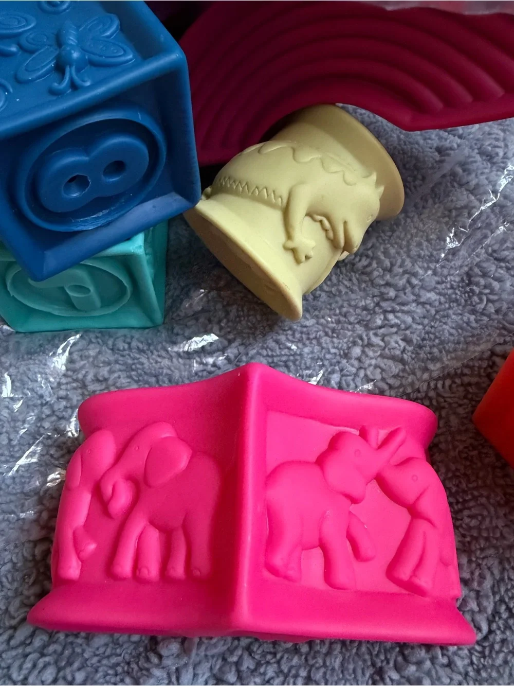 Colorful Soft Stacking Blocks - Toddler Toy